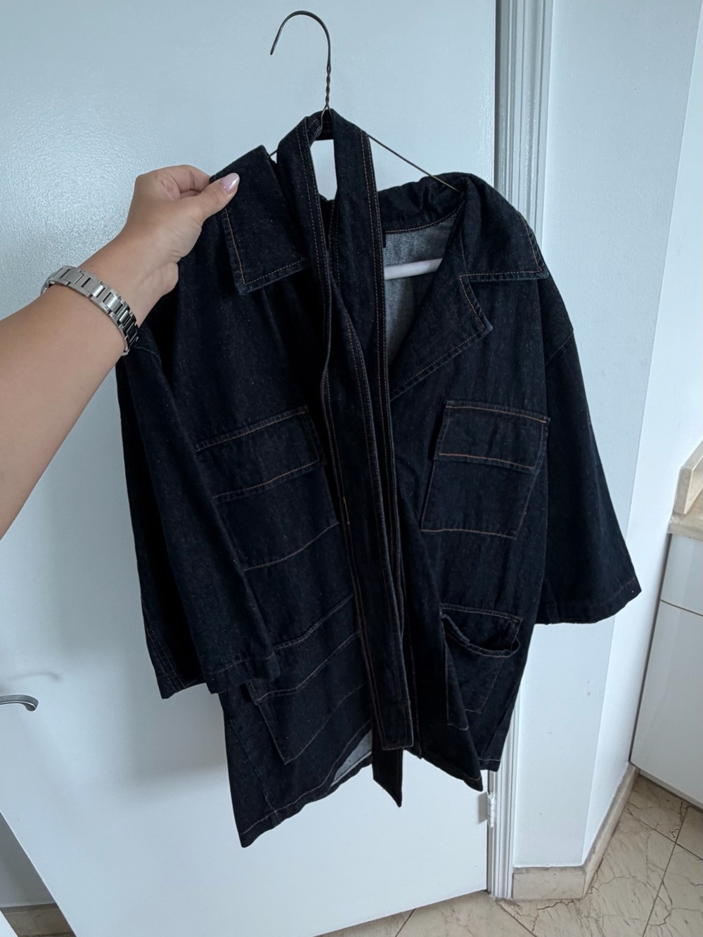 Lioness denim dress with belt